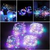 Mandiq 4 Pack Fairy Lights Battery Operated, String Lights 10ft 30 LEDs, Flashing and Constant Light Mode, Silver Wire Mini Lights for Festival, Christmas Decoration, Multicolor…